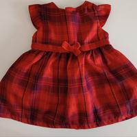 Vestito scozzese Prenatal per bimba 2-3 mesi