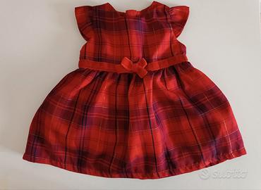 Vestito scozzese Prenatal per bimba 2-3 mesi