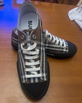Sneakers Jack Low-Top in tela di cotone Burberry