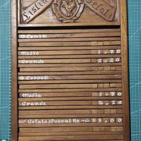 Listino prezzi per gelati in legno lavorato a mano