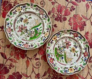 Coppia piatti Zachariah Boyle di HS flora cinese