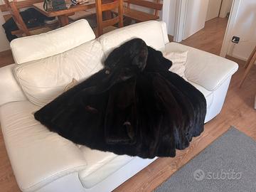 Pelliccia visone con cappuccio