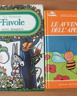 2 libri per bambini di favole anni 70