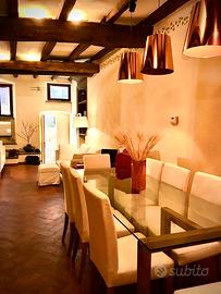 Lampade a sospensione con paralume color arancio