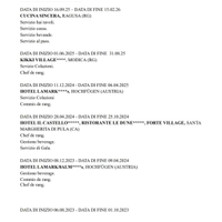 Barista, cassiera, chef de rang e commis