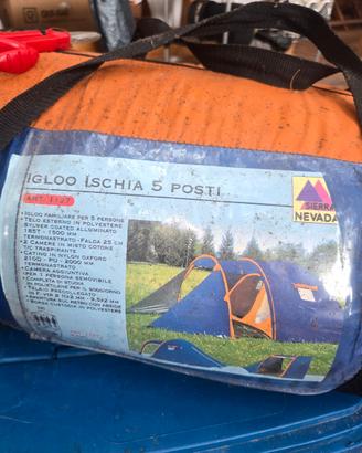 tenda 5 posti da campeggio 