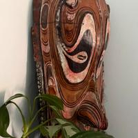 Antica Maschera Sepik Papua Nuova Guinea