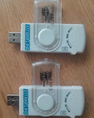 2 Lettori Card Reader USB Vintage - Dietorelle