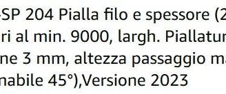 pialla filo spessore da banco