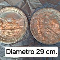 Piatti in rame da appendere 