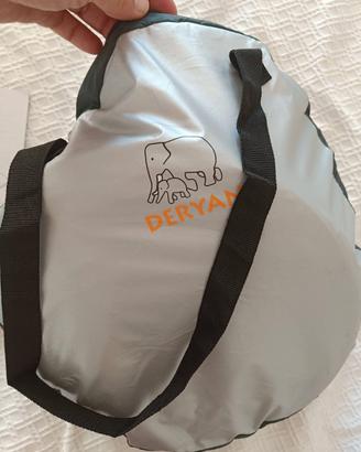 Lettino Tenda Campeggio Deryan Baby Luxe Argento 