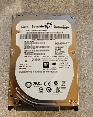 Hard Disk Seagate 500GB Momentus Thin