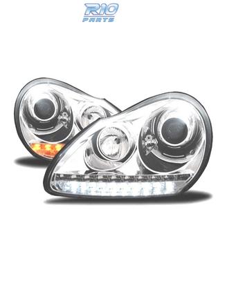 FARI PER PORSCHE CAYENNE 03-07 LUCE DIURNA XENON F