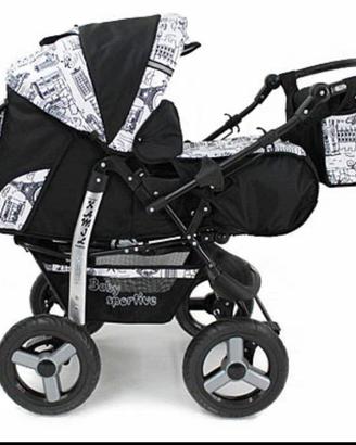 Trio passeggino seggiolino e carrozzina