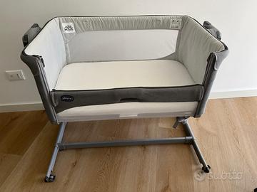 Culla Fianco Letto Chicco Next2Me Grigio, Completa
