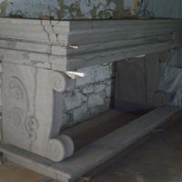 Caminetto tipico sardo in basalto nuovo