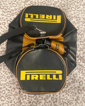 Borsone porelli vintage giallo nero