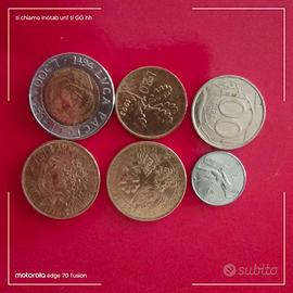 6 monete 1993/94 in lire italiane 