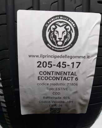 2 GOMME 205 45 17 CONTINENTAL A71806