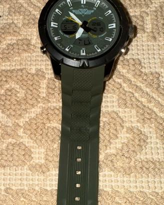 Orologio subacqueo Verde Militare.
