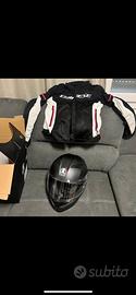 Casco e giubbotto donna