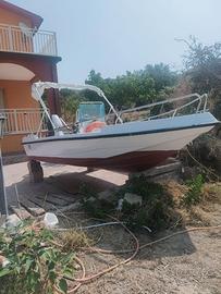 Motoscafo open 5mt con jhonson 30 cv 2t