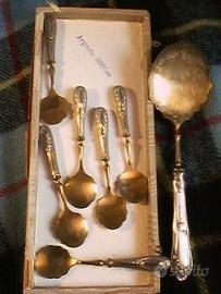 Servizio d'epoca "Argento 800/1000" per dolce