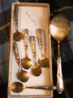 Servizio d'epoca "Argento 800/1000" per dolce