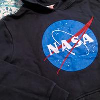 felpa NASA nera