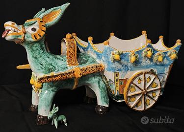 Enorme asino in ceramica vietrese Anni ‘50