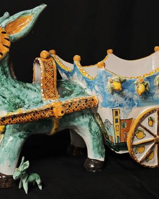 Enorme asino in ceramica vietrese Anni ‘50
