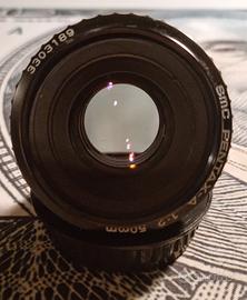 Obiettivo Pentax 50mm F 1:2 attacco K a baionetta