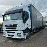 Iveco stralis 450 motrice centinato con rimorchio