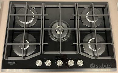 Piano cottura a gas Hotpoint TQG 751 W/HA (BK)