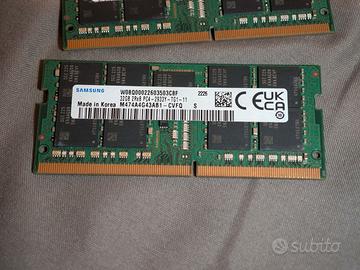 RAM Samsung 64GB 2x32GB DDR4 2933 ECC SO DIMM 2Rx8