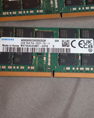 RAM Samsung 64GB 2x32GB DDR4 2933 ECC SO DIMM 2Rx8