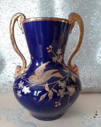 Vaso ceramica smaltata stile Linder Kueps anni 70