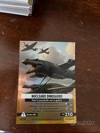 carta rarissima brainrot Nuclearo Dinosauro