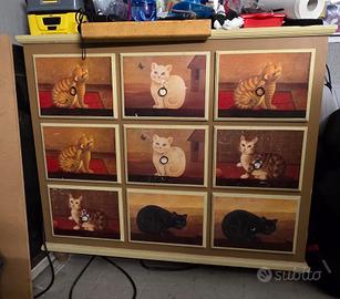 Cassettiera mobile stile provenzale