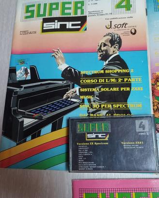 Super Sinc Cassetta e Rivista ZX Spectrum
