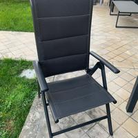 4 Sedie da esterno reclinabili