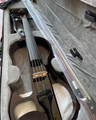 Violino elettrico 5 corde con custodia e archetto