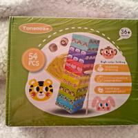 Gioco Torre Animali Tonsooze – 54 Pezzi