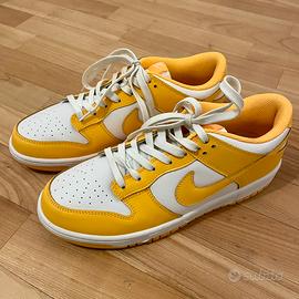 Scarpe Nike Dunk Low gialle e bianche Abbigliamento e Accessori