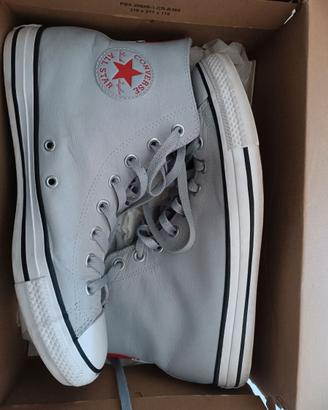 Converse Chuck Taylor Pelle Grigia