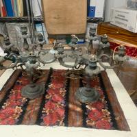 Candelabri in bronzo massiccio 6 luci