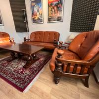 Divano e poltrone Vintage in Pelle