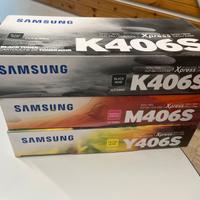 Cartucce toner nuove Samsung K406S + Y406S + M406S