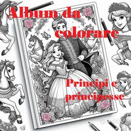 Disegni da colorare a tema principi e principesse