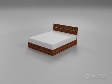 letto matrimoniale contenitore